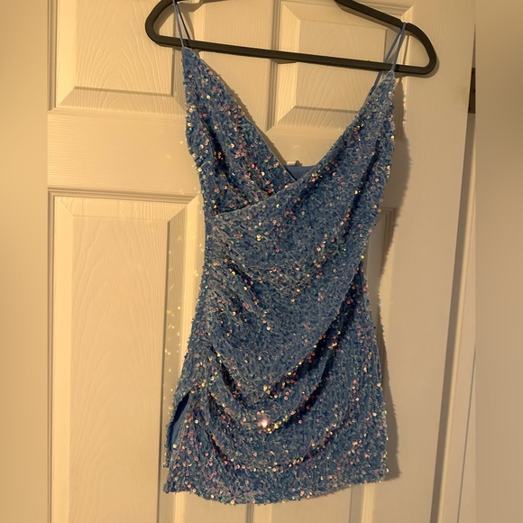 Lucy in the Sky Kielle velvet iridescent dress - Picture 1 of 4